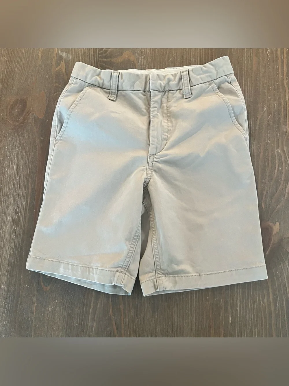 Gap Kids Boys Khaki Uniform Shorts Sz 12 Slim Tan Chino